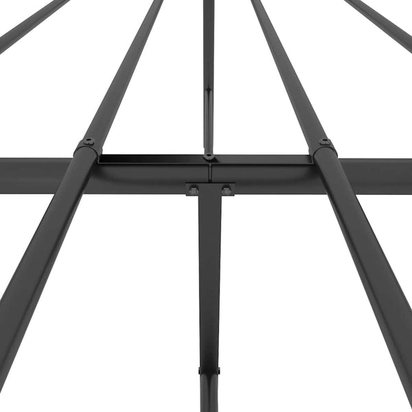 Metal Bed Frame With Headboard And Footboard Black 153X203 Cm Queen Queen Bed Frames