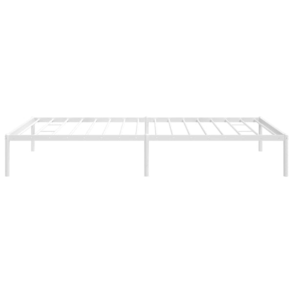 Metal Bed Frame White 107X203 Cm Single Bed Frames