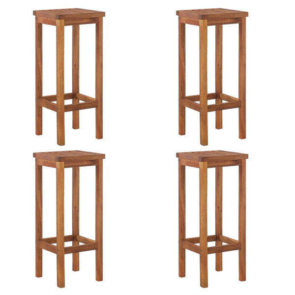 Vidaxl 5 Piece Garden Bar Set Solid Wood Acacia Benches Bar Stools