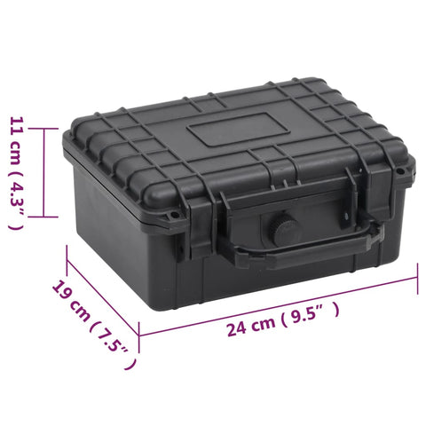 Portable Flight Case Black 24X19x11 Cm Pp