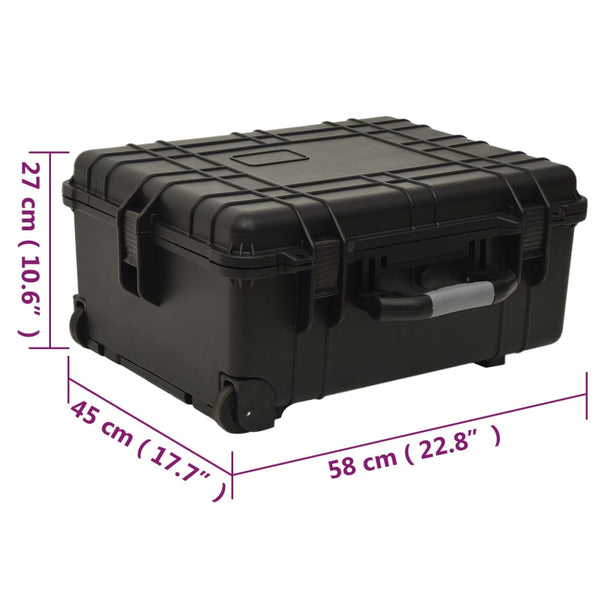 Percussion Accessories Wheeled Flight Case Black 58X45x27 Cm Pp