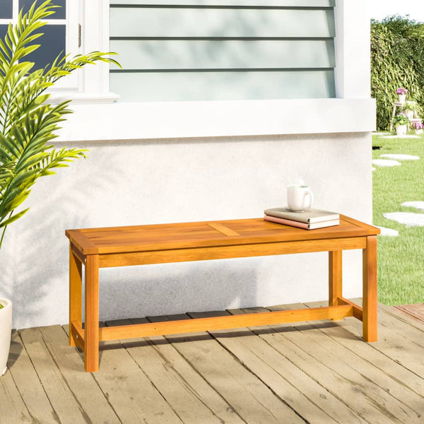 Vidaxl Garden Bench 110X35x45 Cm Solid Wood Acacia Patio Benches