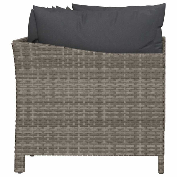 Vidaxl 4 Piece Garden Lounge Set With Cushions Grey Poly Rattan Other Patio & Garden Furniture