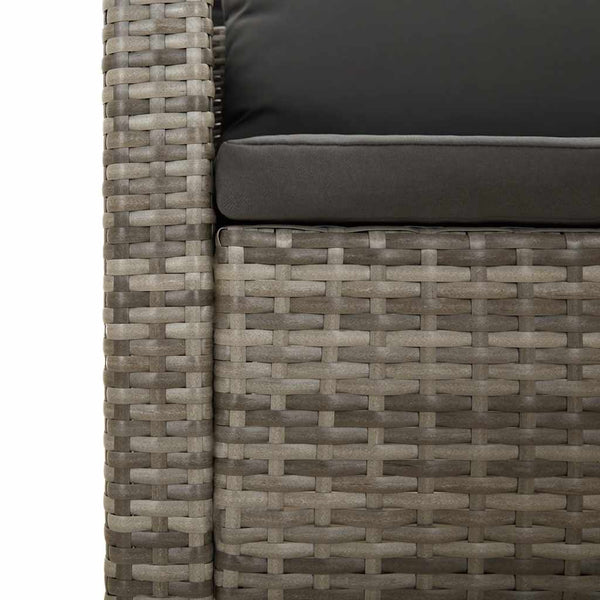 Vidaxl 4 Piece Garden Lounge Set With Cushions Grey Poly Rattan Other Patio & Garden Furniture