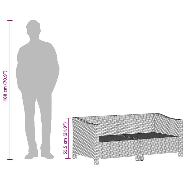 Vidaxl 4 Piece Garden Lounge Set With Cushions Grey Poly Rattan Other Patio & Garden Furniture