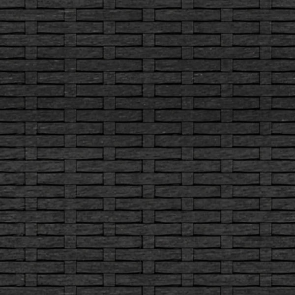 2 Piece Garden Lounge Set With Cushions Black Poly Rattan Patio Furniture Sets