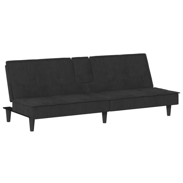 Sofa Bed With Cup Holders Black Velvet Sofa Beds