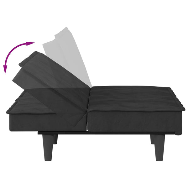 Sofa Bed With Cup Holders Black Velvet Sofa Beds