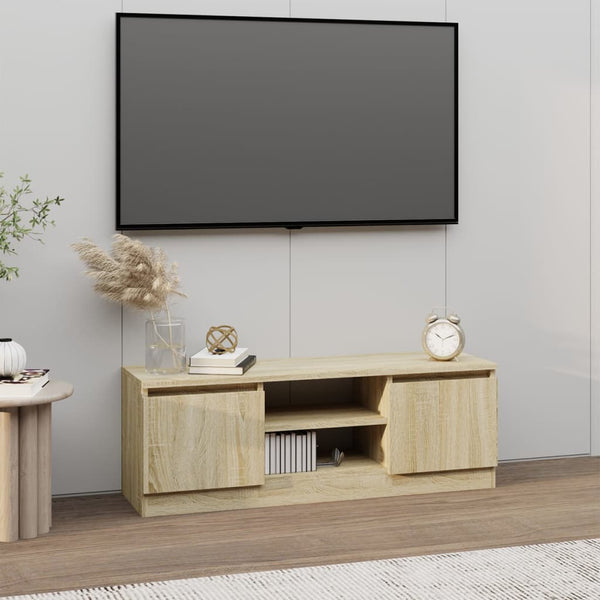 Tv Cabinet With Door Sonoma Oak 102X30x36 Cm Tv Stands & Entertainment Units