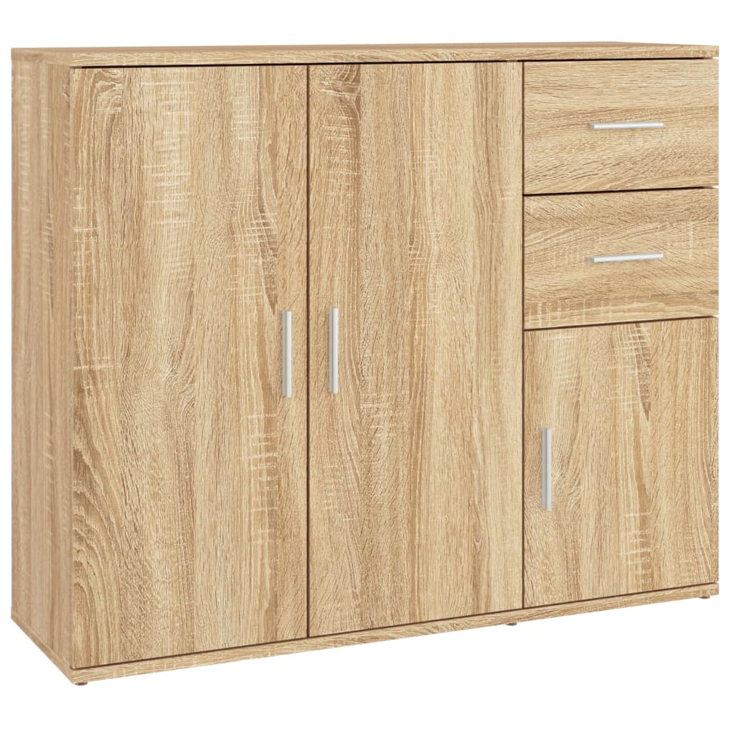 Sideboard Sonoma Oak 91X29.5X75 Cm Engineered Wood Sideboards & Buffets