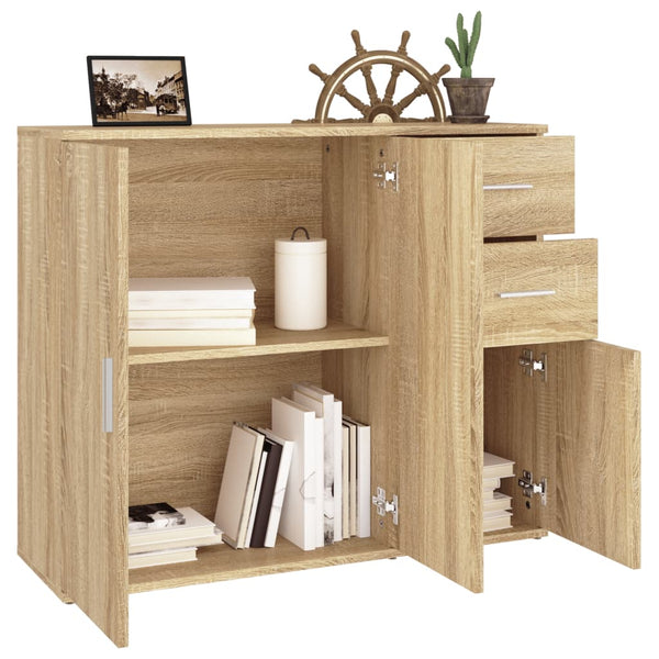 Sideboard Sonoma Oak 91X29.5X75 Cm Engineered Wood Sideboards & Buffets