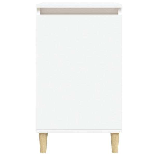 Bedside Cabinets 2 Pcs White 40X35x70 Cm Engineered Wood Bedside Tables