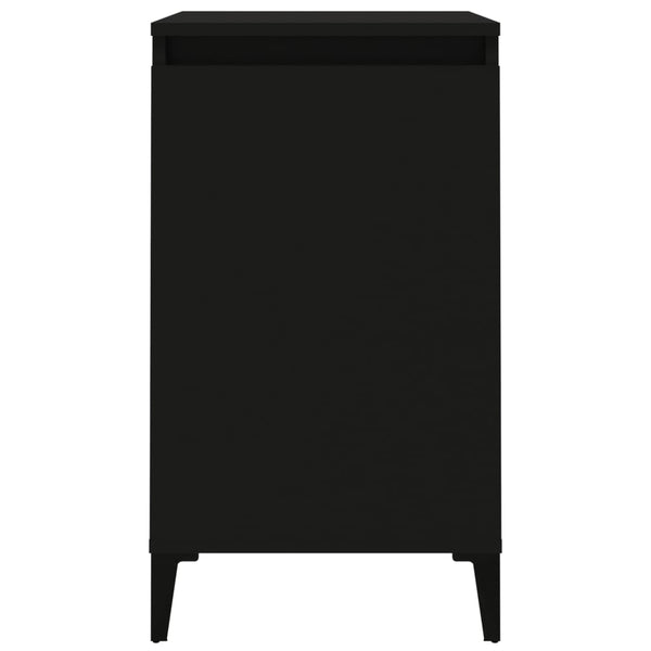 Bedside Cabinets 2 Pcs Black 40X35x70 Cm Engineered Wood Bedside Tables