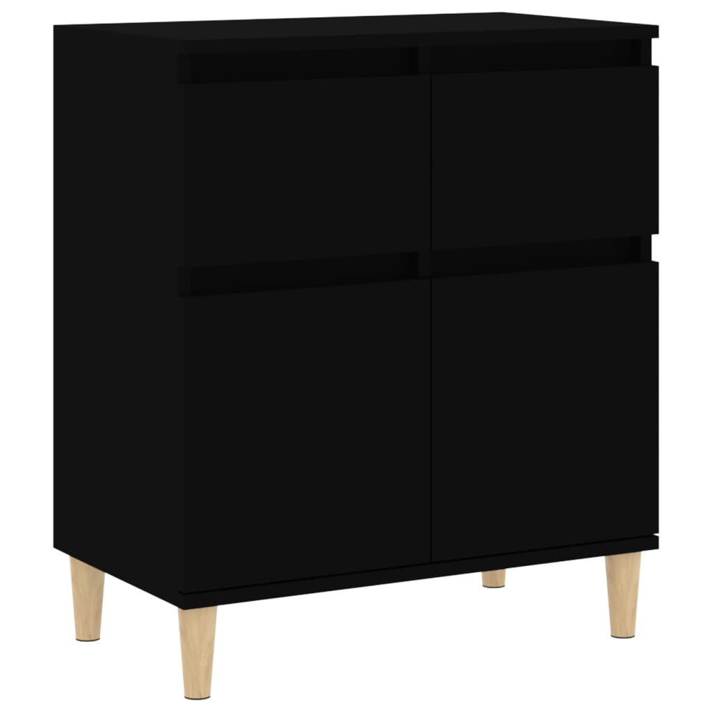 Sideboard Black 60X35x70 Cm Engineered Wood Sideboards & Buffets