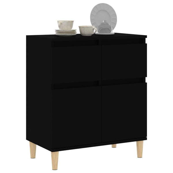 Sideboard Black 60X35x70 Cm Engineered Wood Sideboards & Buffets