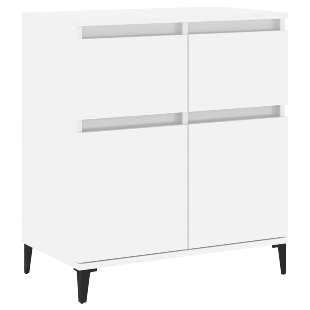 Sideboard High Gloss White 60X35x70 Cm Engineered Wood Sideboards & Buffets