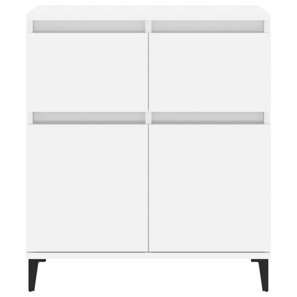 Sideboard High Gloss White 60X35x70 Cm Engineered Wood Sideboards & Buffets