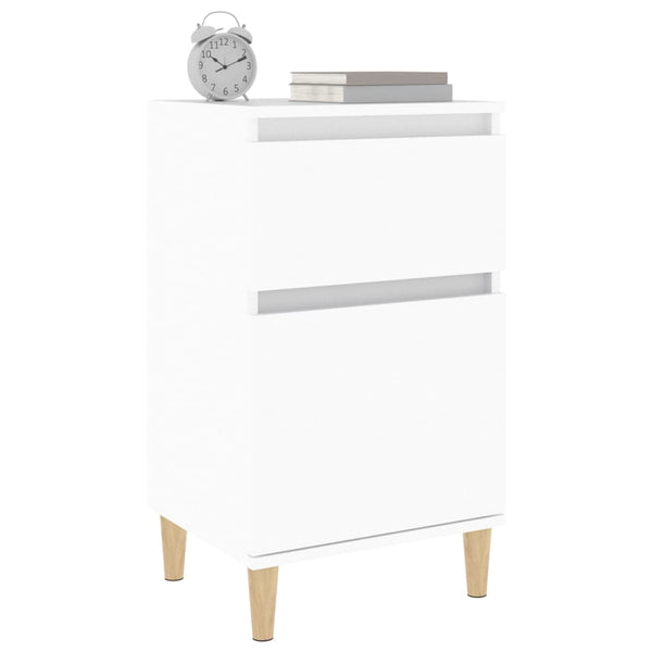 Bedside Cabinets 2 Pcs White 40X35x70 Cm Bedside Tables