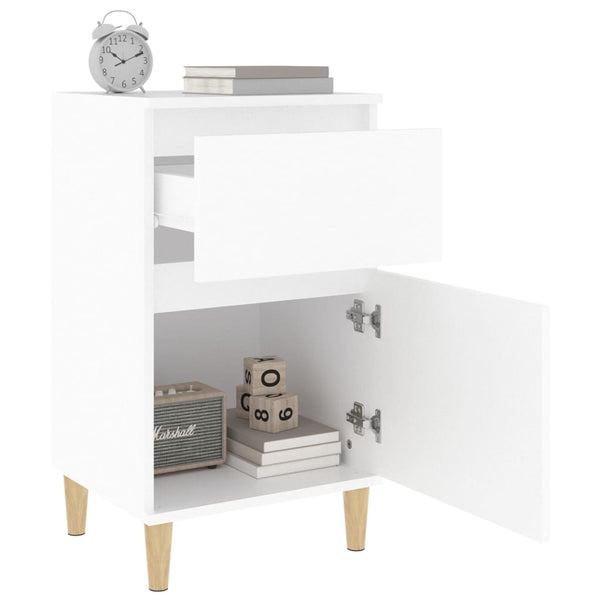 Bedside Cabinets 2 Pcs White 40X35x70 Cm Bedside Tables