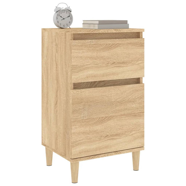 Vidaxl Bedside Cabinets 2 Pcs Sonoma Oak 40X35x70 Cm Bedside Tables