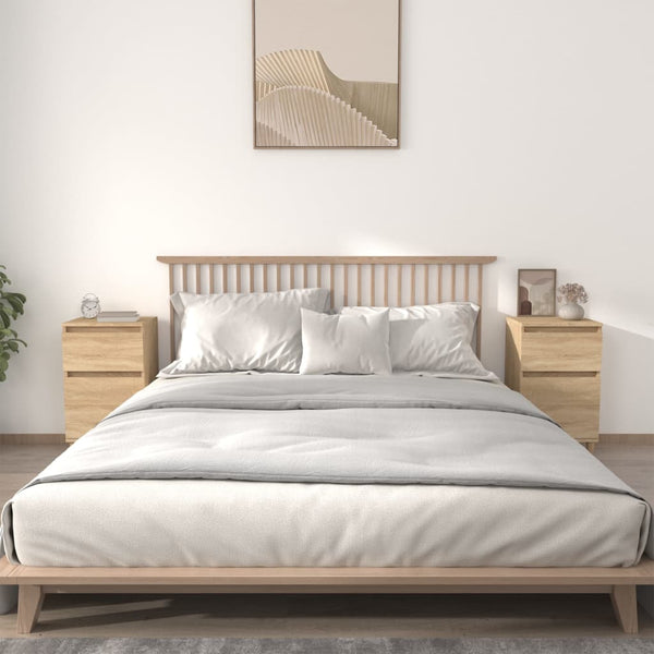 Vidaxl Bedside Cabinets 2 Pcs Sonoma Oak 40X35x70 Cm Bedside Tables