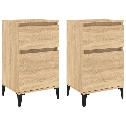 Bedside Cabinets 2 Pcs Sonoma Oak 40X35x70 Cm Bedside Tables