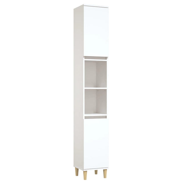 Bathroom Cabinet White 30X30x190 Cm Engineered Wood Bathroom Cabinets