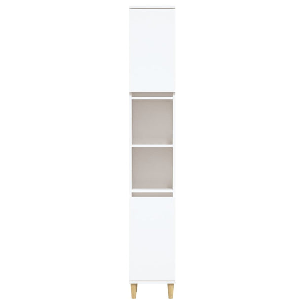 Bathroom Cabinet White 30X30x190 Cm Engineered Wood Bathroom Cabinets