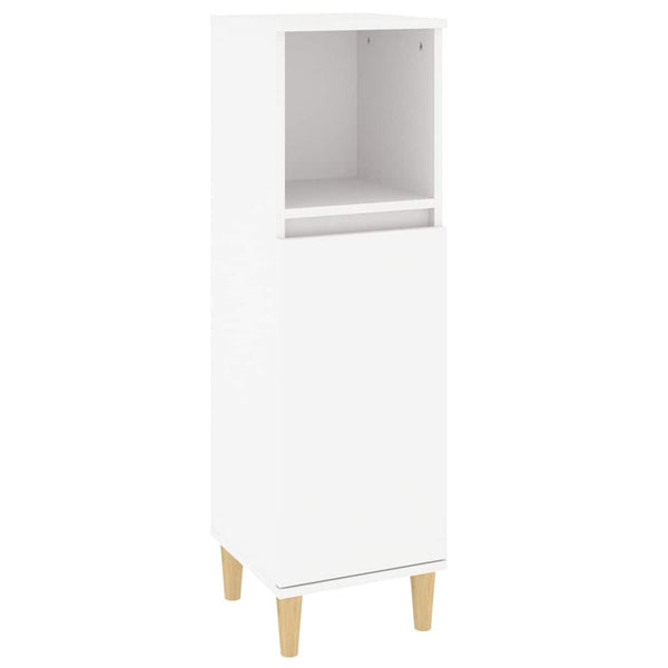 Vidaxl Bathroom Cabinet White 30X30x100 Cm Engineered Wood Bathroom Cabinets