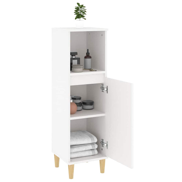 Vidaxl Bathroom Cabinet White 30X30x100 Cm Engineered Wood Bathroom Cabinets