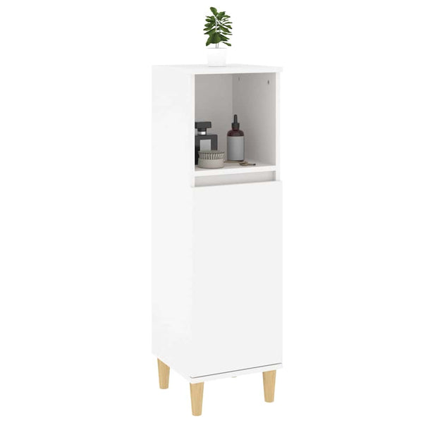 Vidaxl Bathroom Cabinet White 30X30x100 Cm Engineered Wood Bathroom Cabinets