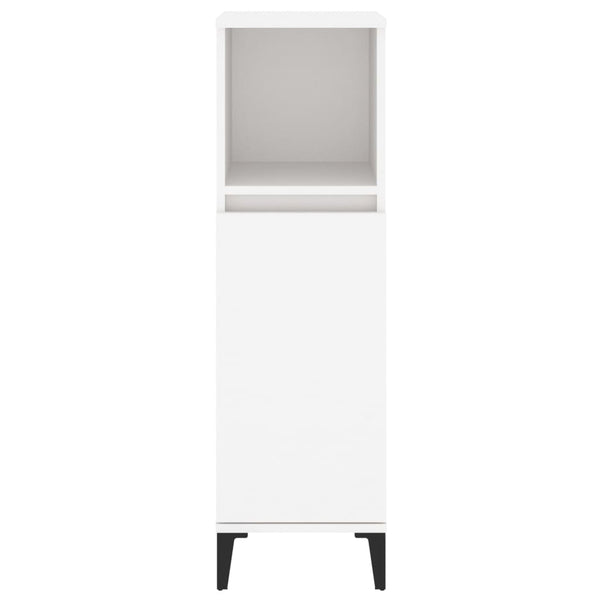 Bathroom Cabinet White 30X30x100 Cm Engineered Wood Bathroom Cabinets