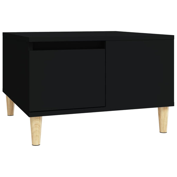 Coffee Table Black 55X55x36.5 Cm Engineered Wood Coffee Tables