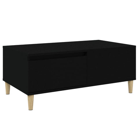Coffee Table Black 90X50x36.5 Cm Engineered Wood Coffee Tables