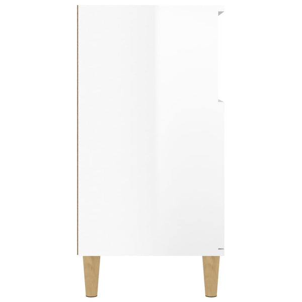 Sideboard High Gloss White 60X35x70 Cm Engineered Wood Sideboards & Buffets