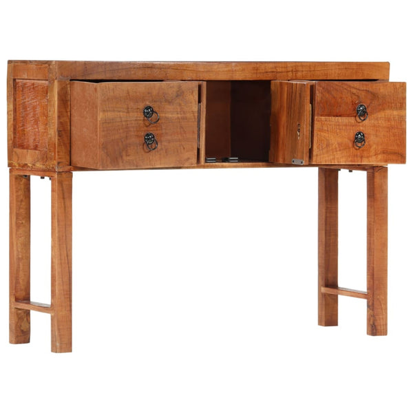 Console Table 120X32x80 Cm Solid Rough Wood Acacia Tables
