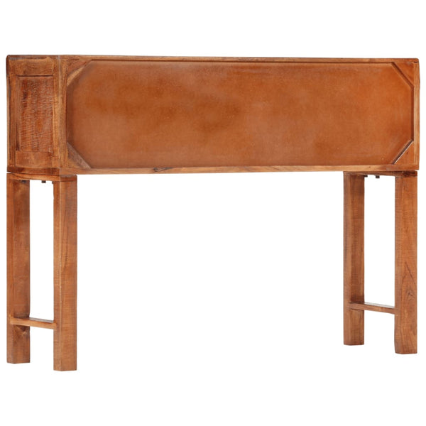 Console Table 120X32x80 Cm Solid Rough Wood Acacia Tables