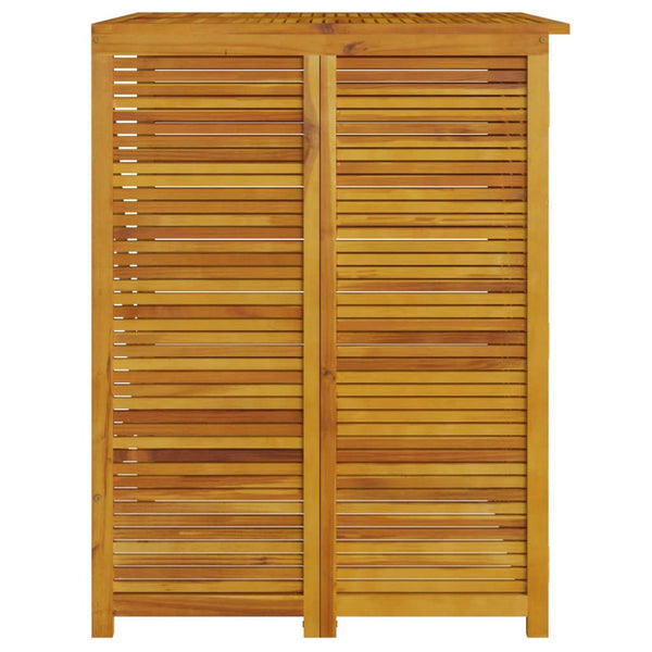 Triple Garbage Bin Shed 210X89x117 Cm Solid Wood Acacia Sheds Summerhouses Carports