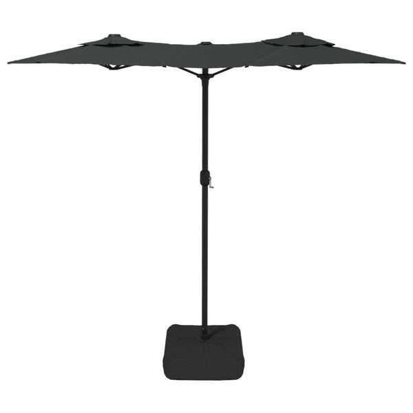 Double Head Parasol Anthracite 316X240 Cm Patio Umbrellas