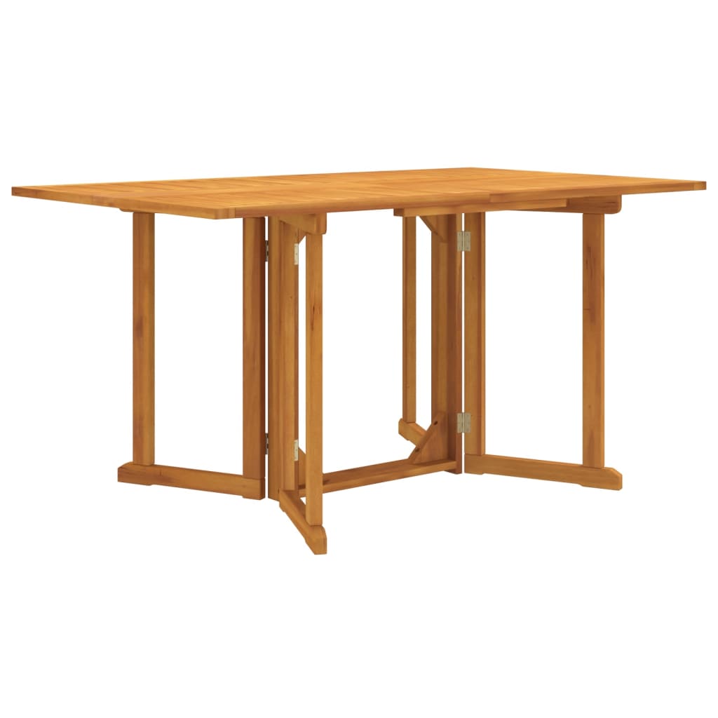 Folding Butterfly Garden Table 150X90x75 Cm Solid Wood Teak Patio & Garden Tables