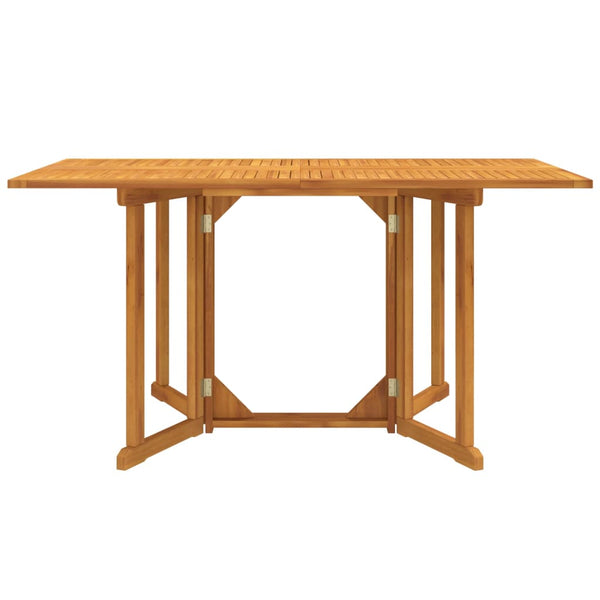 Folding Butterfly Garden Table 150X90x75 Cm Solid Wood Teak Patio & Garden Tables