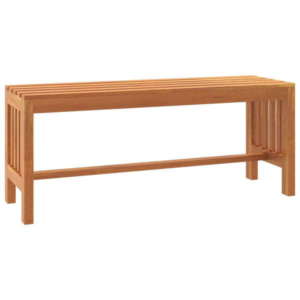 Garden Bench 110 Cm Solid Wood Eucalyptus Patio Benches