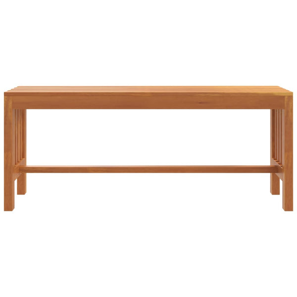 Garden Bench 110 Cm Solid Wood Eucalyptus Patio Benches