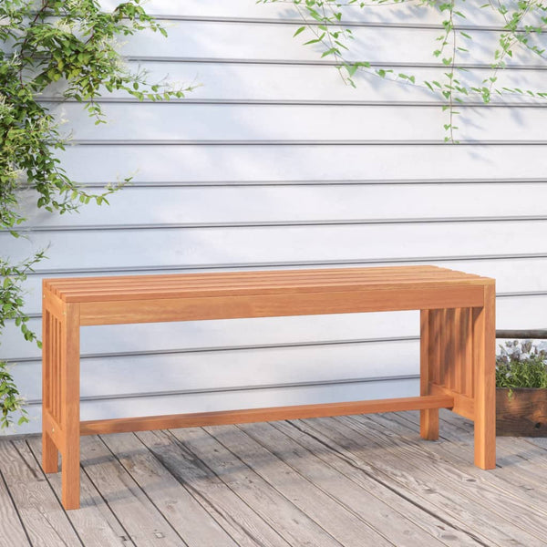 Garden Bench 110 Cm Solid Wood Eucalyptus Patio Benches