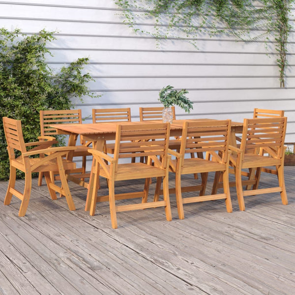 Garden Table 200X90x75 Cm Solid Wood Acacia Patio & Garden Tables