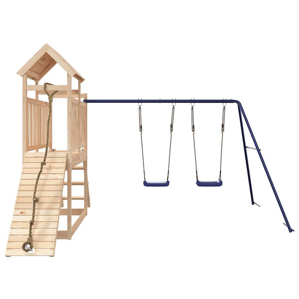 Outdoor Playset Solid Wood Pine Outdoor Play Sets