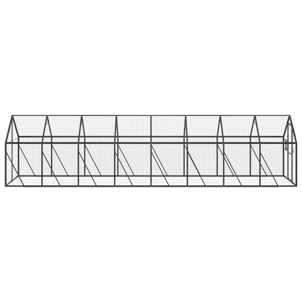 Vidaxl Aviary Anthracite 1.79X8x1.85 M Aluminium Bird Cages