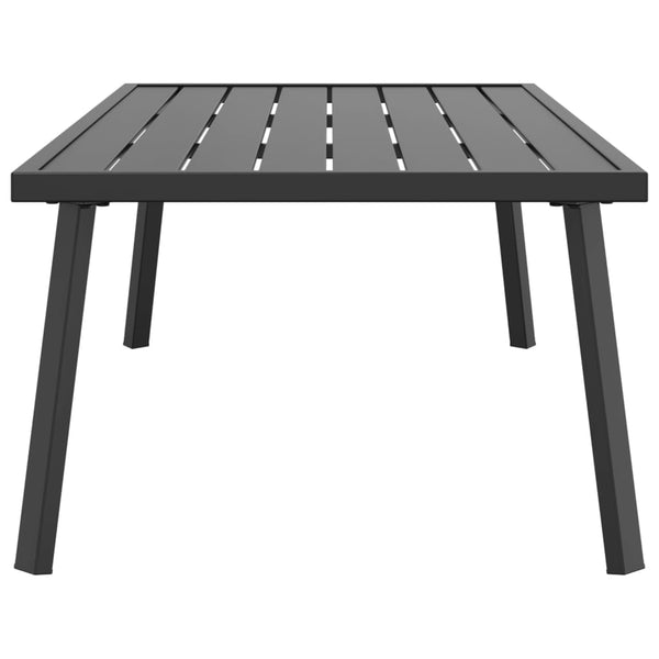Garden Coffee Table Anthracite 110X55x35cm Steel Coffee Tables
