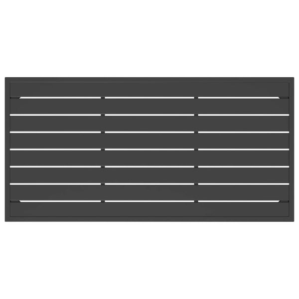 Garden Coffee Table Anthracite 110X55x35cm Steel Coffee Tables