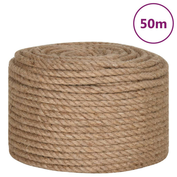 Vidaxl Jute Rope 50 M Long 10 Mm Thick Marine Rope